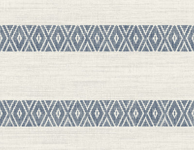 product image of Sample Alani Geo Stripe Wallpaper in Nautical Blue 576