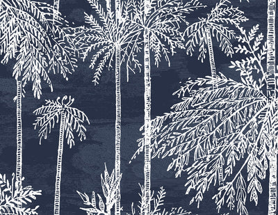 product image for Palm Grove Wallpaper in Midnight Sky 67
