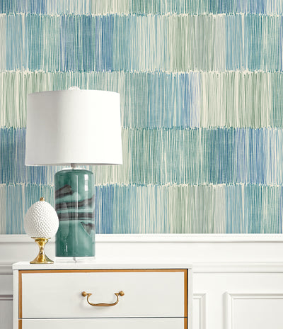 product image for Arielle Abstract Stripe Wallpaper in Lakeside 2