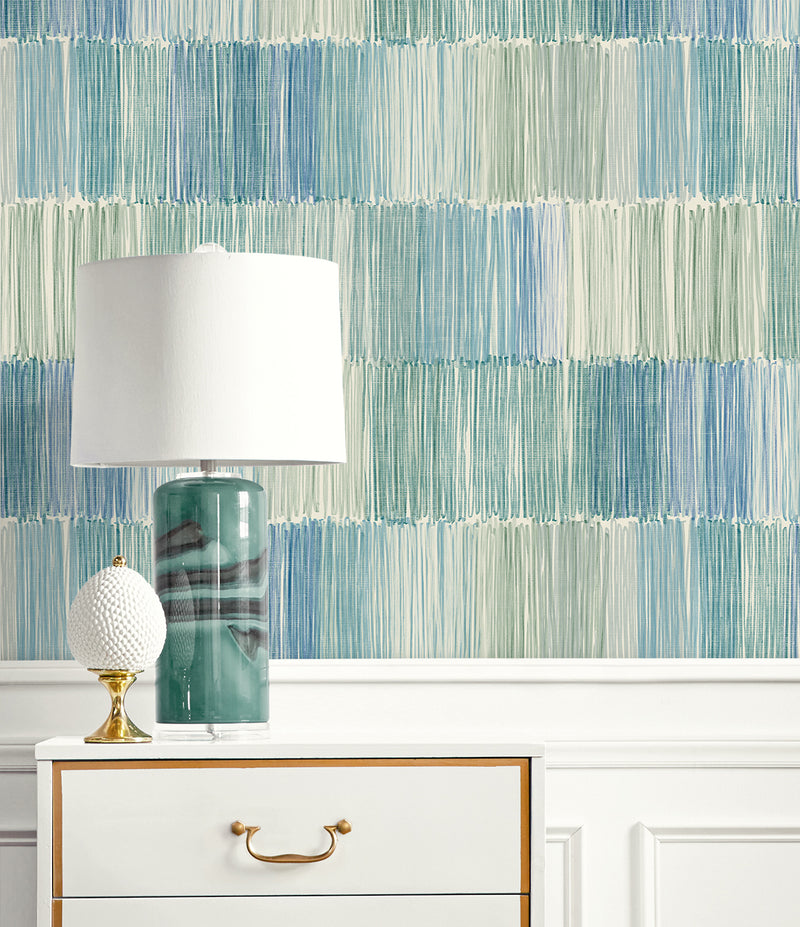 media image for Arielle Abstract Stripe Wallpaper in Lakeside 223