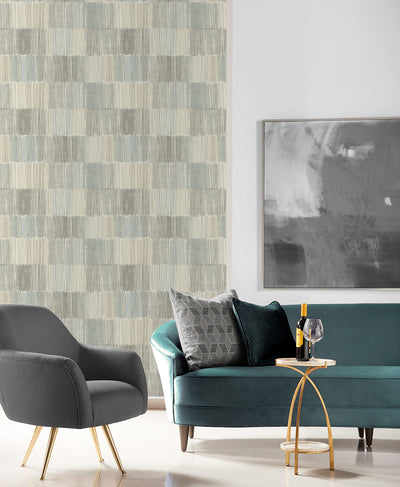 product image for Arielle Abstract Stripe Wallpaper in Haze 89
