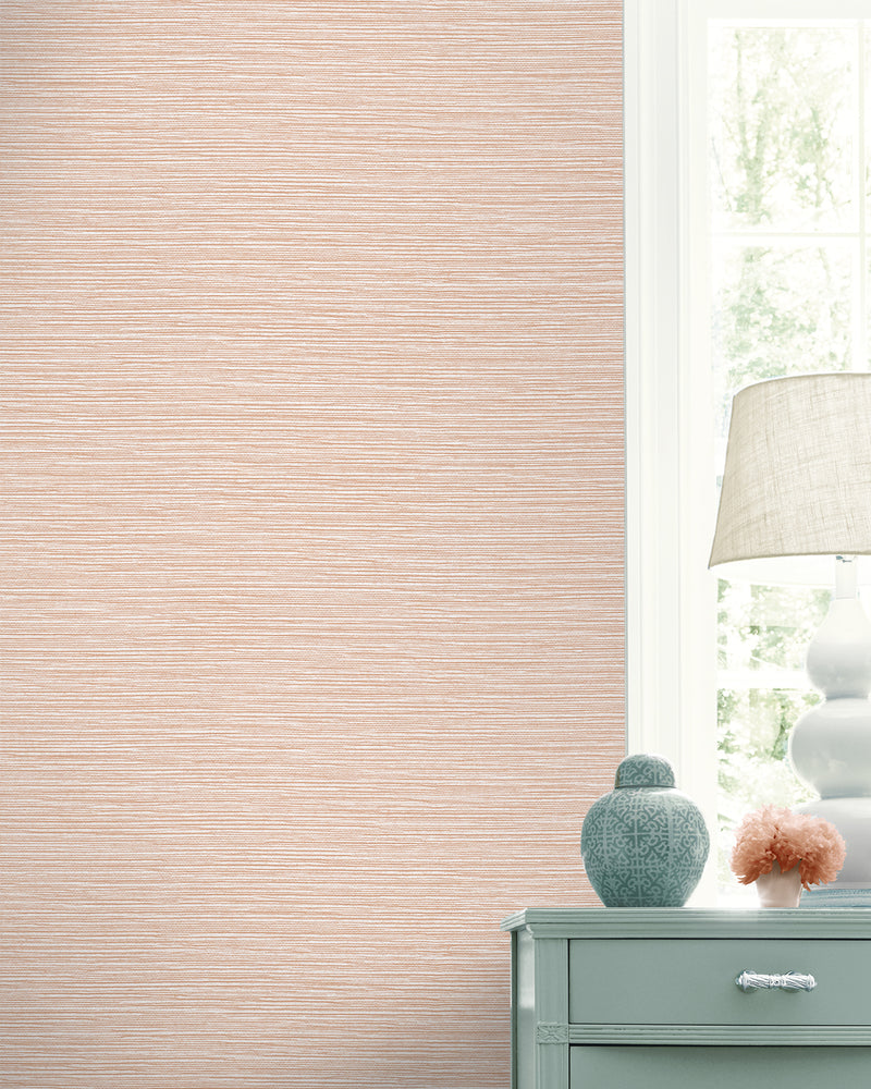 media image for Tiger Island Faux Sisal Wallpaper in Blush 287