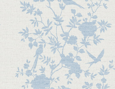 product image for Aloha Bird Trail Wallpaper in Maya Blue 26