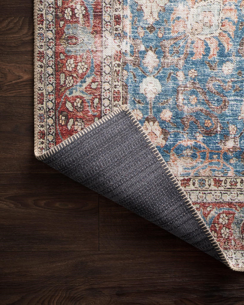 media image for Loren Rug in Blue & Brick by Loloi 250
