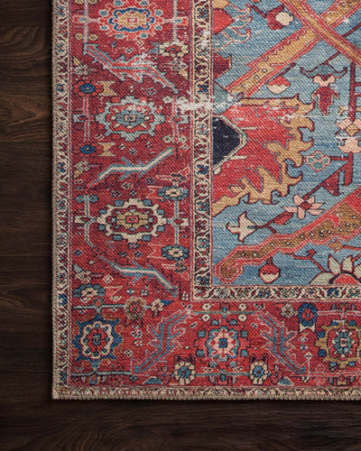 product image for Loren Rug in Blue & Red by Loloi 68