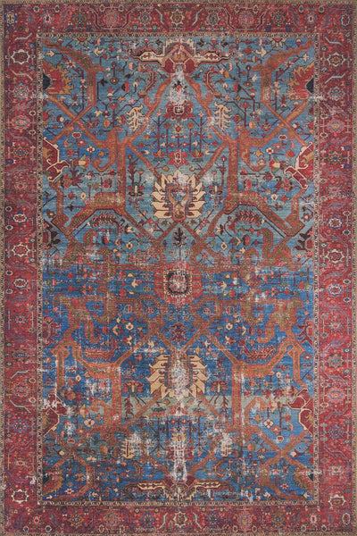 product image for Loren Rug in Blue & Red by Loloi 14