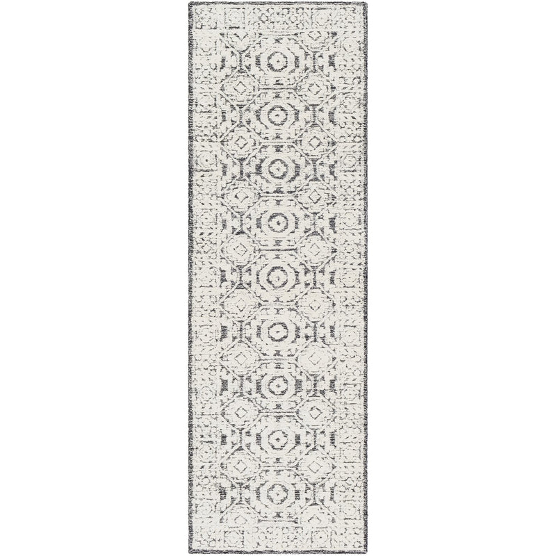 media image for Louvre LOU-2303 Hand Tufted Rug in Black & Ivory by Surya 228