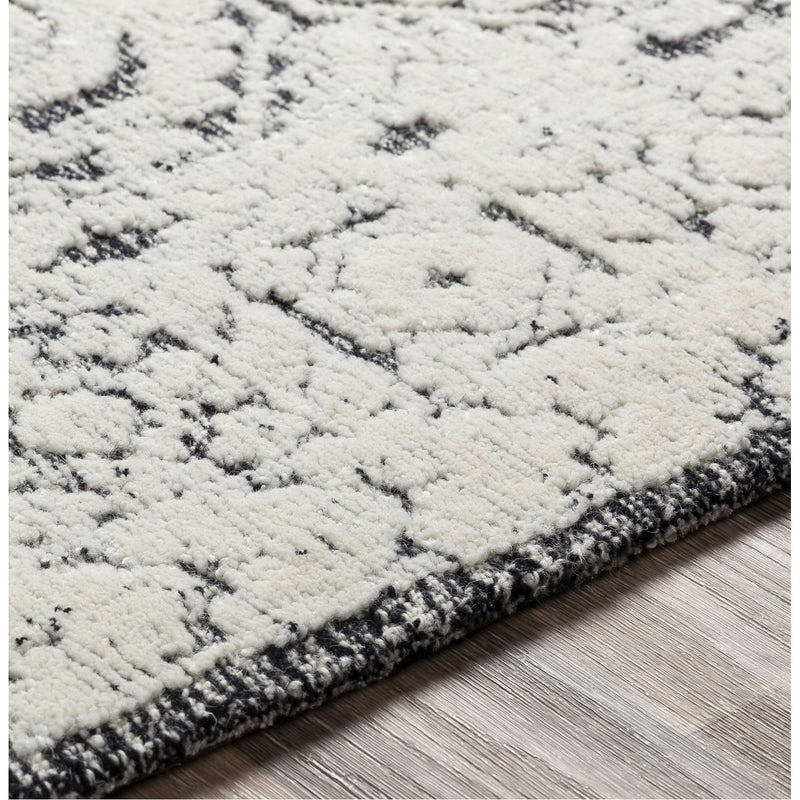 media image for Louvre LOU-2303 Hand Tufted Rug in Black & Ivory by Surya 218