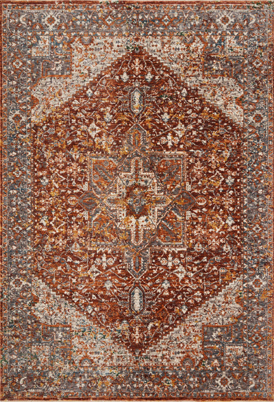 product image for Lourdes Rug in Rust / Multi by Loloi 0