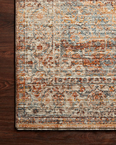 product image for Lourdes Rug in Tangerine / Ocean by Loloi 36