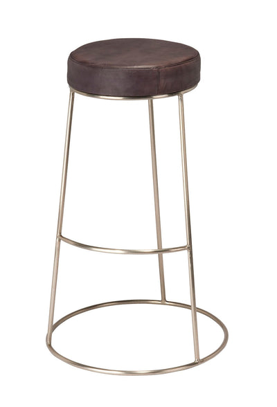 product image for Henry Round Leather Bar Stool 2 50