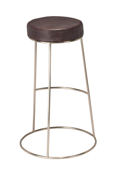 product image for Henry Round Leather Bar Stool 6 2