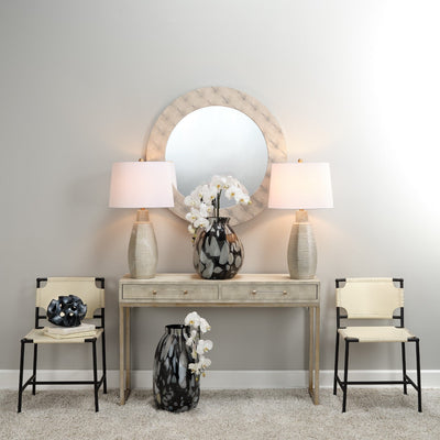 product image for chester round mirror by bd lifestyle ls6chesrndgr 11 5