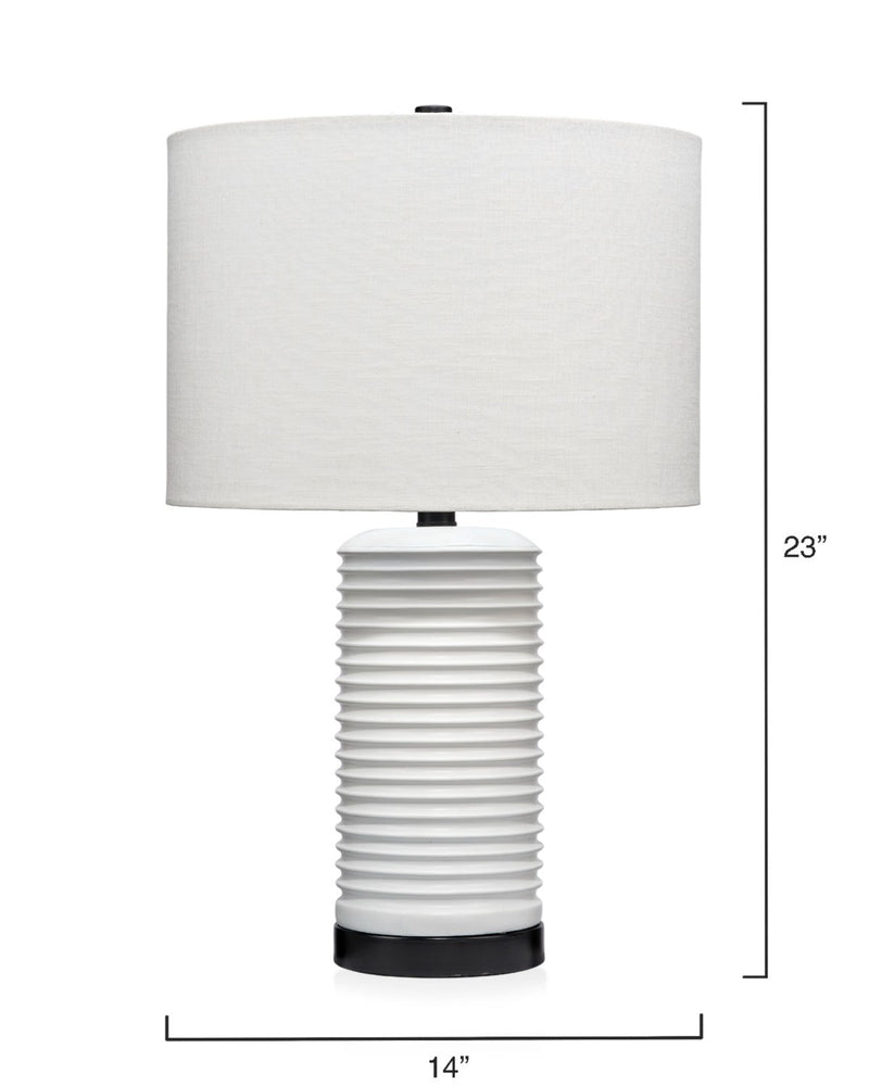 media image for furrowed table lamp by bd lifestyle ls9furrowhbk 2 243