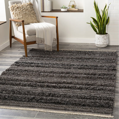 product image for Lugano LUG-2301 Hand Woven Rug in Charcoal & Cream by Surya 87
