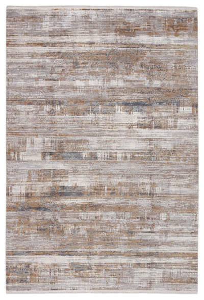 product image for Denman Abstract Rug in Gray & Gold 90