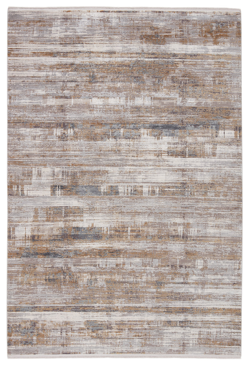 media image for Denman Abstract Rug in Gray & Gold 262