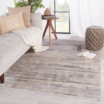 product image for Leverett Abstract Rug in Gray & White 13