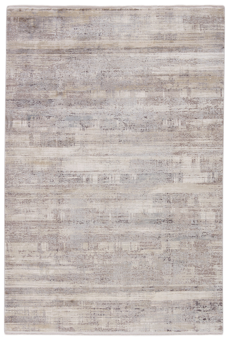 media image for Leverett Abstract Rug in Gray & White 237