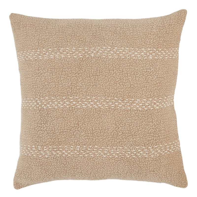 media image for Trenton Stripes Pillow in Taupe & Cream by Jaipur Living 212