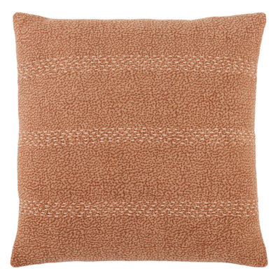 product image for Trenton Stripes Pillow in Terracotta & Beige by Jaipur Living 41