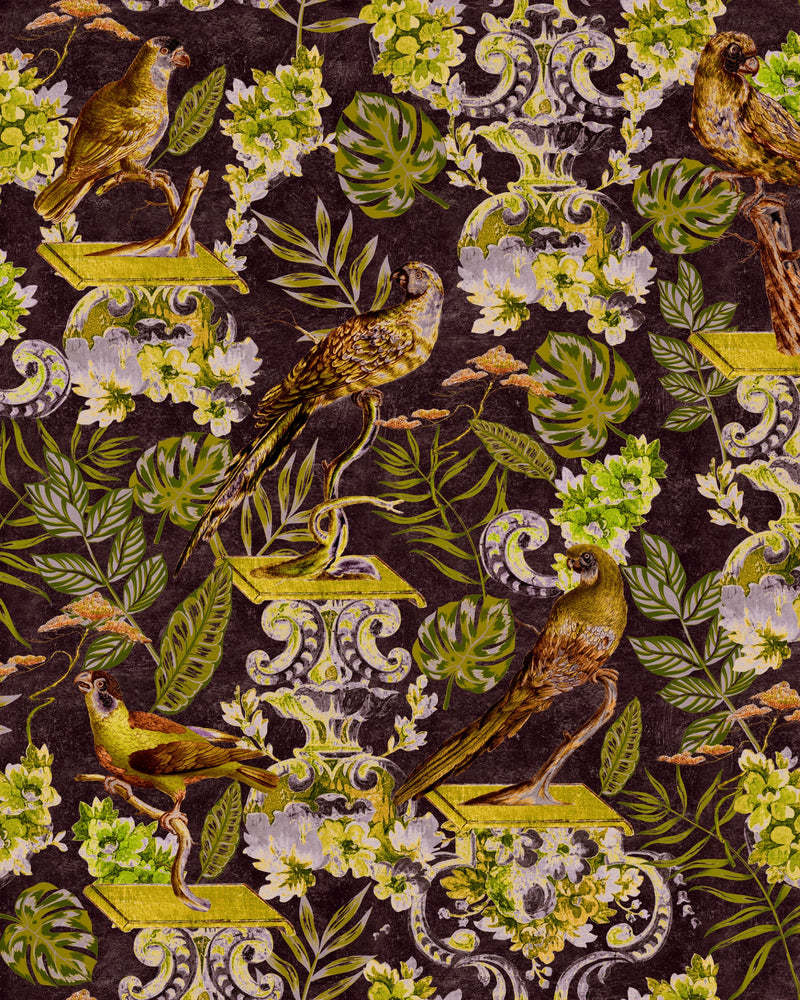 media image for  Voliere Wallpaper in Dark from the Wallpaper Compendium Collection by Mind the Gap 21