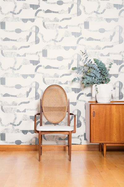 product image for La Strada Wallpaper in Diamonds and Pearls by Thatcher Studio 86
