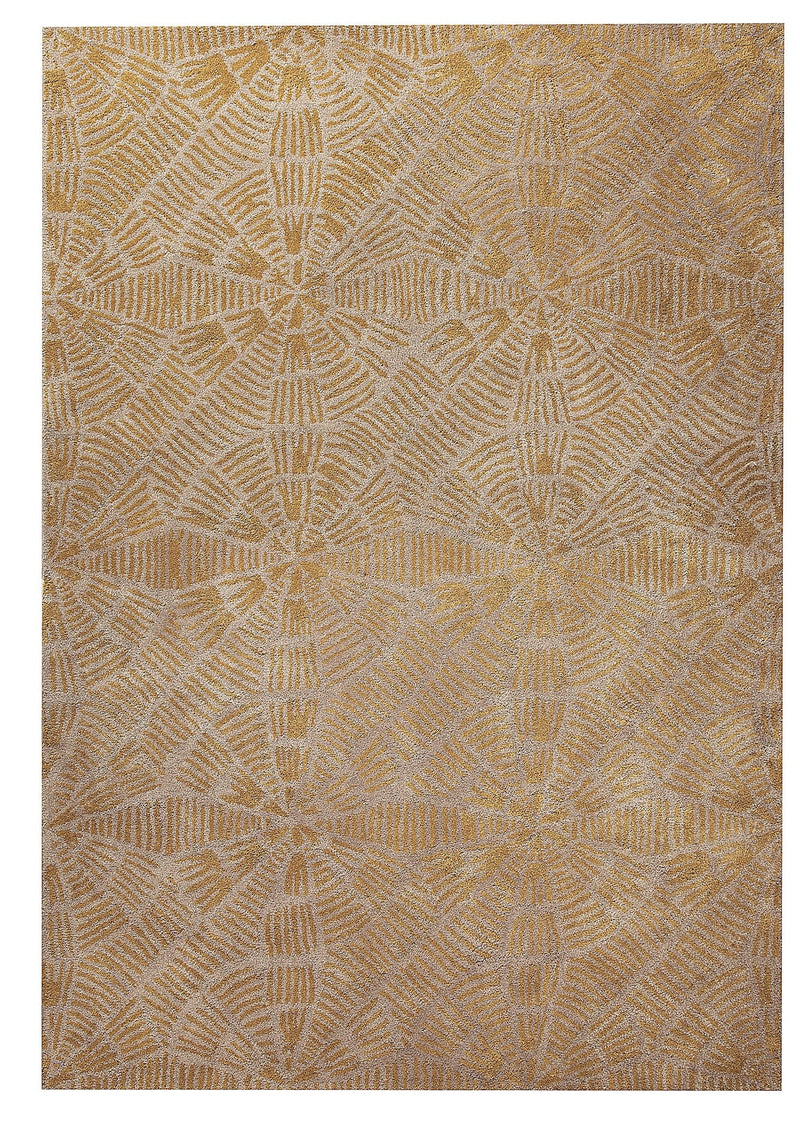 media image for Labyrinth Collection Hand Tufted Wool Area Rug in Grey and Brown design by Mat the Basics 240