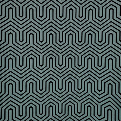 product image of sample labyrinth wallpaper in teal and black from the geometric resource collection by york wallcoverings 1 548