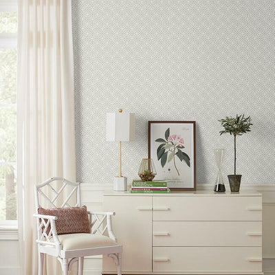 product image for Lacey Circle Geo Wallpaper in Grey from the Silhouettes Collection by York Wallcoverings 46