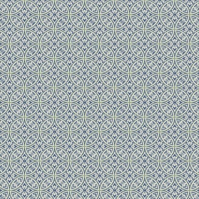 media image for Lacey Circle Geo Wallpaper in Navy from the Silhouettes Collection by York Wallcoverings 281