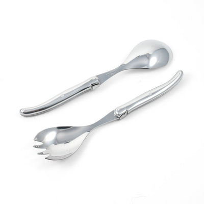 product image for laguiole platine salad serving set stainless steel in wood box set of 2 1 63