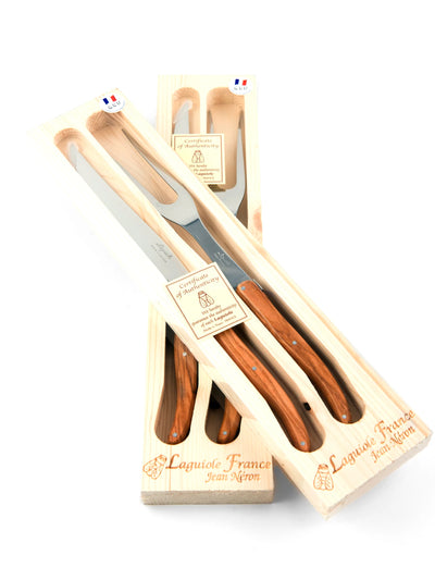 product image for laguiole french olivewood carving in wood box 2 57