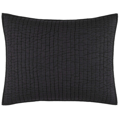 product image for Lana Voile Black Quilted Sham 2 80