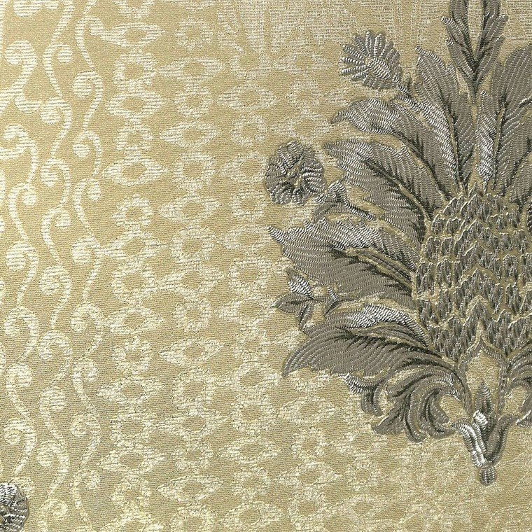 media image for sample lani textured floral geometric wallpaper in gold and pearl by bd wall 1 261