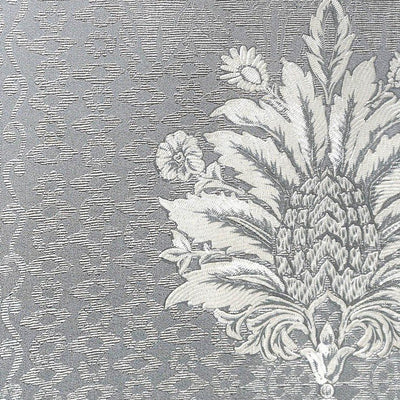 product image of Lani Textured Floral Geometric Wallpaper in Grey and Pearl by BD Wall 56