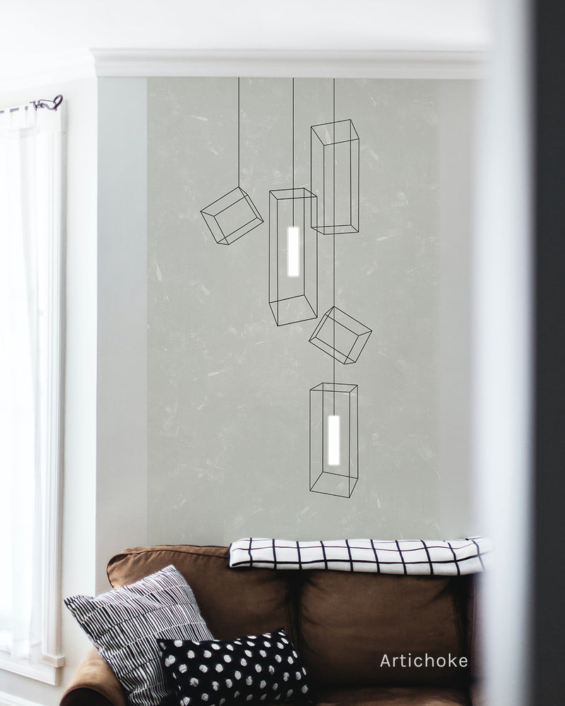 media image for Lanterns LED Wallpaper in Various Colors by Meystyle 265