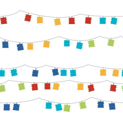 product image for Lanterns Peel & Stick Wallpaper in Red Multi by RoomMates for York Wallcoverings 97