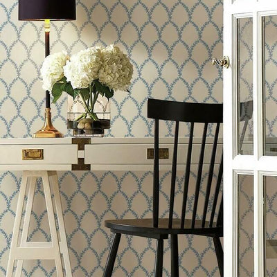 product image for Laurel Wallpaper in Blue and White from the Rifle Paper Co. Collection by York Wallcoverings 51