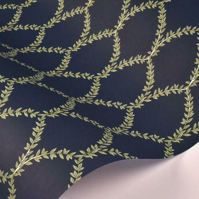 product image for Laurel Wallpaper in Navy from the Rifle Paper Co. Collection by York Wallcoverings 15