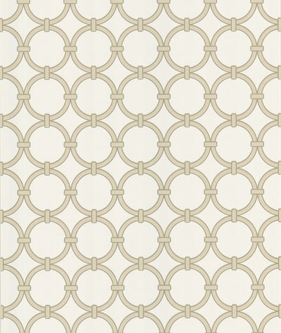 product image of sample lazo round chain link wallpaper in beige by brewster home fashions 1 59