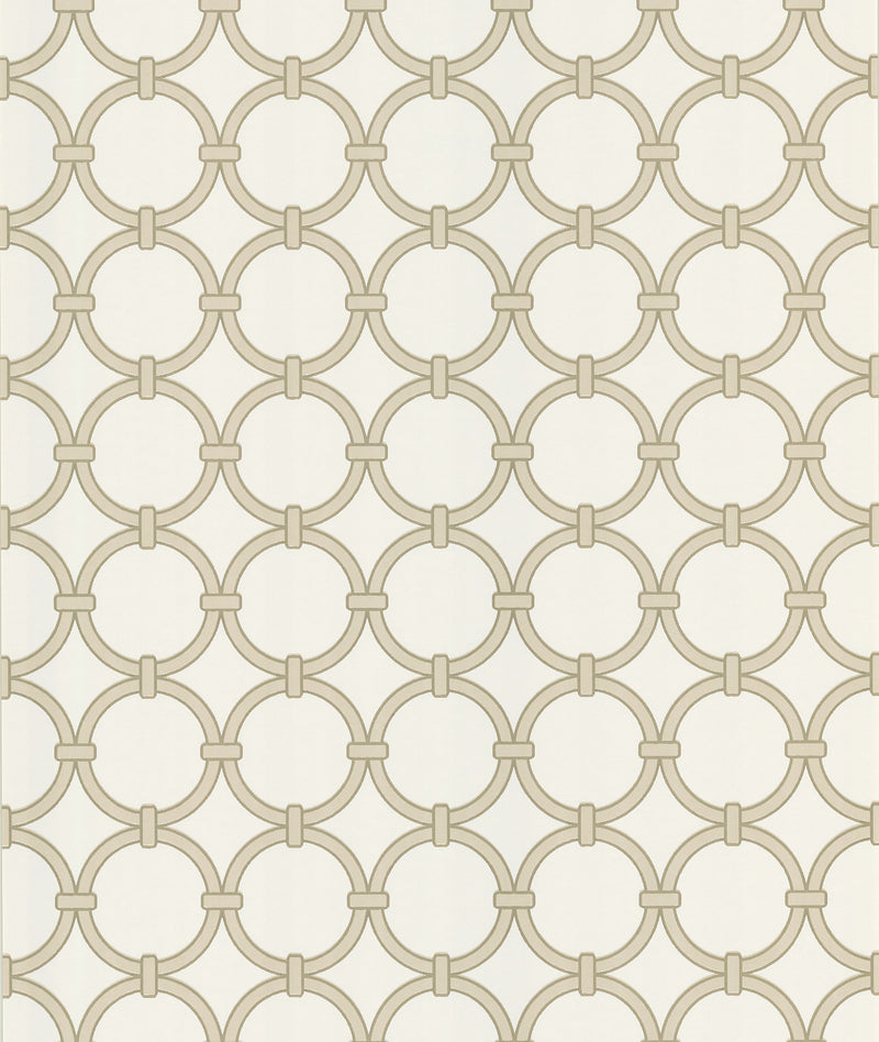 media image for sample lazo round chain link wallpaper in beige by brewster home fashions 1 291