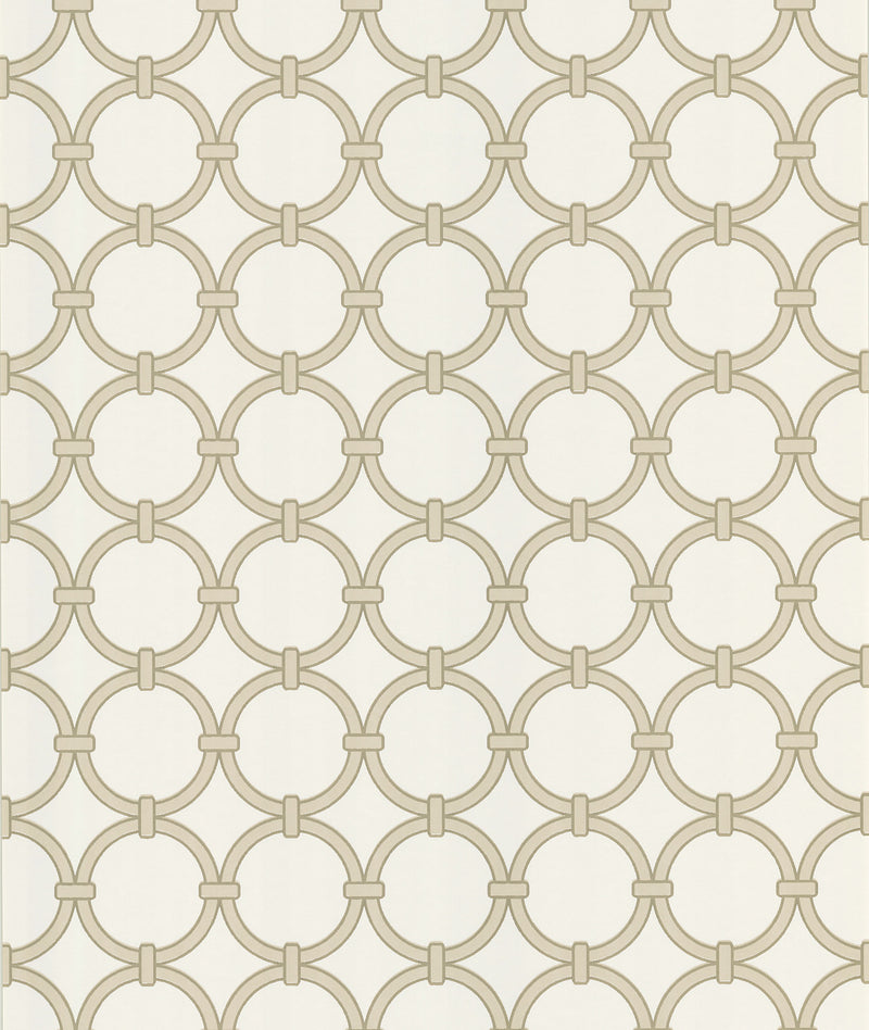 media image for sample lazo round chain link wallpaper in beige by brewster home fashions 1 291