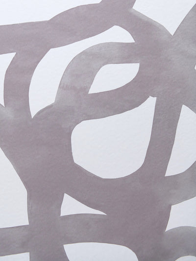 product image for Le Freak Peel-and-Stick Wallpaper in Smoke on White by Thatcher Studio 42