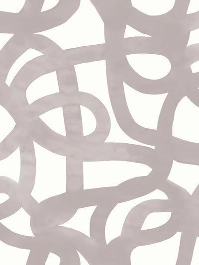 product image for Le Freak Peel-and-Stick Wallpaper in Smoke on White by Thatcher Studio 73