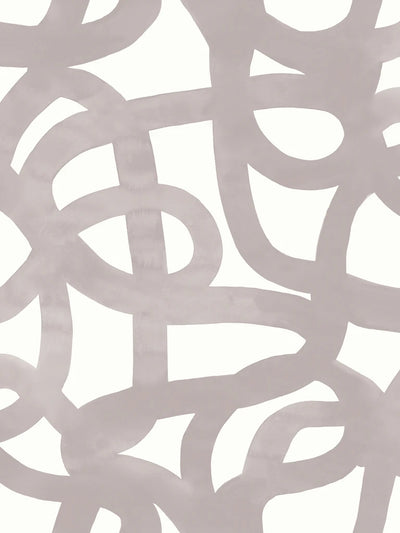 product image for Le Freak Peel-and-Stick Wallpaper in Smoke on White by Thatcher Studio 49