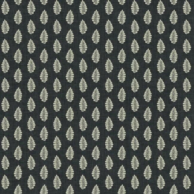 media image for Leaf Pendant Wallpaper in Black from the Grandmillennial Collection by York Wallcoverings 284