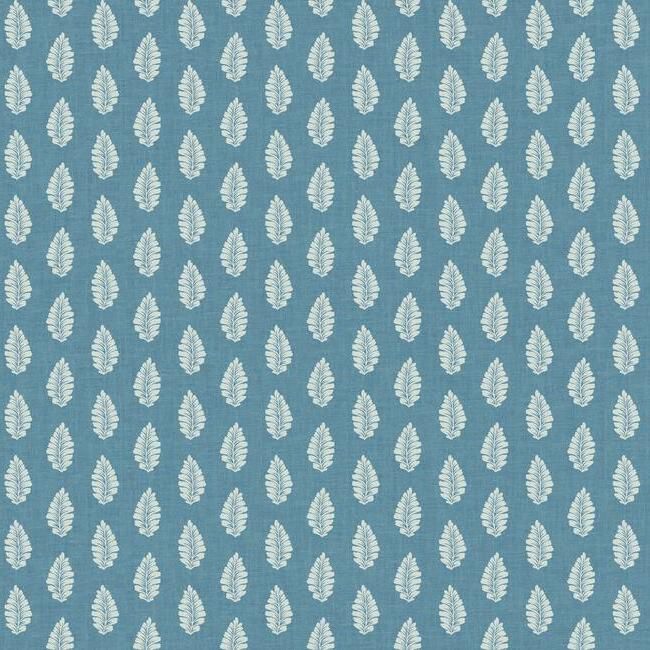 media image for Leaf Pendant Wallpaper in Blue from the Grandmillennial Collection by York Wallcoverings 292