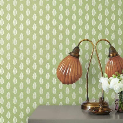 product image for Leaf Pendant Wallpaper in Green from the Grandmillennial Collection by York Wallcoverings 75