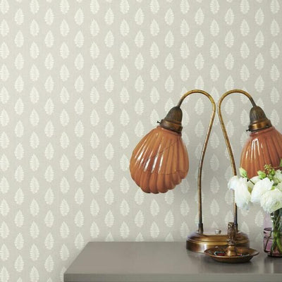 product image for Leaf Pendant Wallpaper in Grey from the Grandmillennial Collection by York Wallcoverings 17
